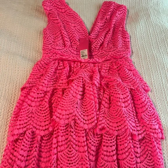 Roxie pink lace dress nwt lilly pulitzer size small